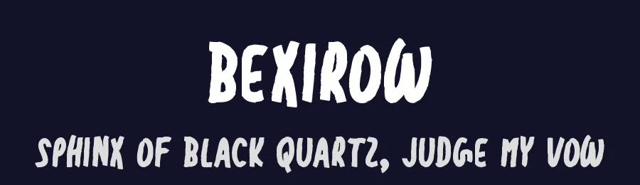 Bexirow by Md Shohail Bhuian — Decorative Font — thumbnail 2