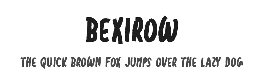 Bexirow by Md Shohail Bhuian — Decorative Font