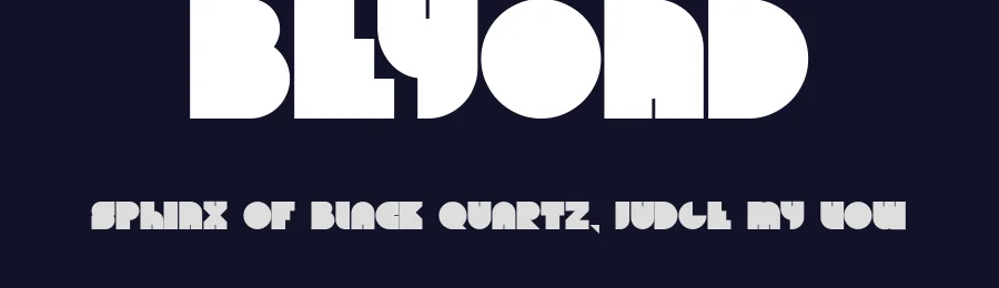 Beyond by The Shevchuk — Decorative Font — thumbnail 2