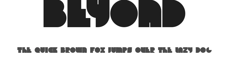 Beyond by The Shevchuk — Decorative Font