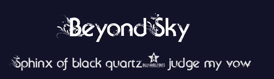 Beyond Sky by Billy Argel Fonts ® — Decorative Font — thumbnail 2