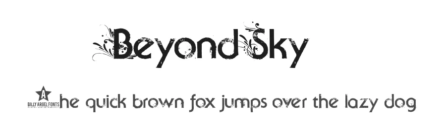 Beyond Sky by Billy Argel Fonts ยฎ โ Decorative Font