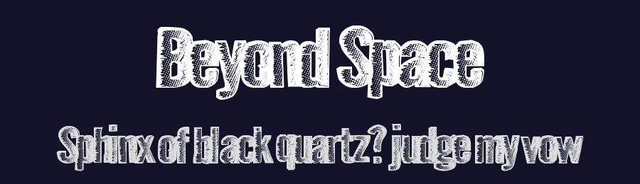 Beyond Space by Xerographer Fonts — Decorative Font — thumbnail 2