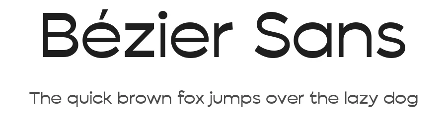 Bézier Sans by Alexander Pravdin — Sans Serif Font