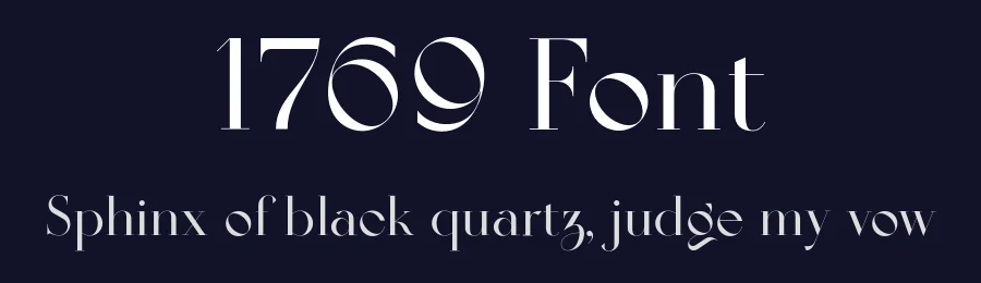 1769 Font by Almarena — Serif Font — thumbnail 2
