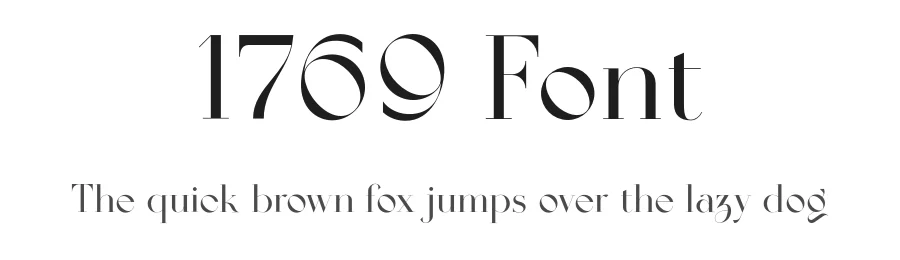 1769 Font by Almarena — Serif Font