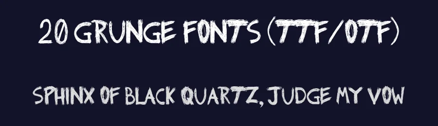 20 Grunge Fonts (TTF/OTF) by itypeface — Display Font — thumbnail 2