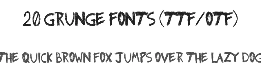 20 Grunge Fonts (TTF/OTF) by itypeface — Display Font