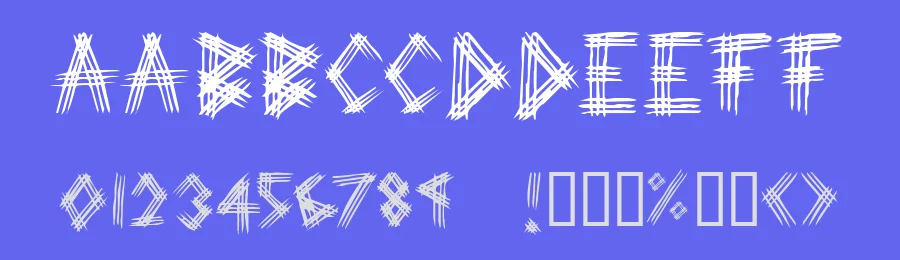 3 Prong Tree Font by UnAuthorized Type — Display Font — thumbnail 3
