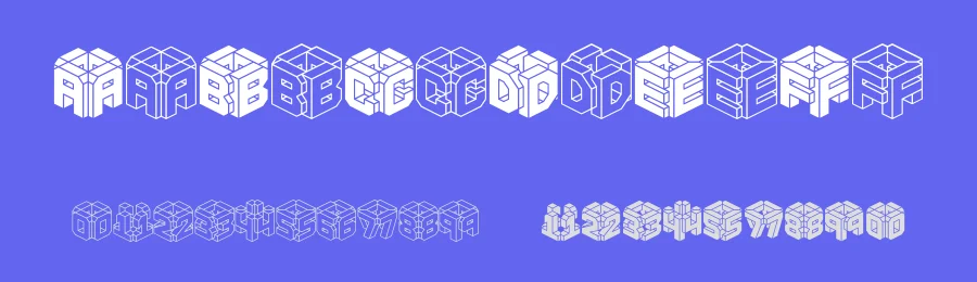 3D LET BRK Font by Ænigma Fonts — Display Font — thumbnail 3