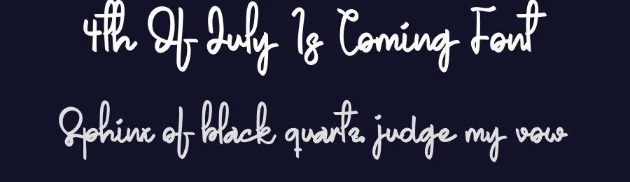 4th Of July Is Coming Font by levincreative — Script Handwritten Font — thumbnail 2