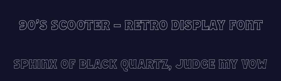 90’s Scooter – Retro Display Font by Almarkhatype — Display Font — thumbnail 2