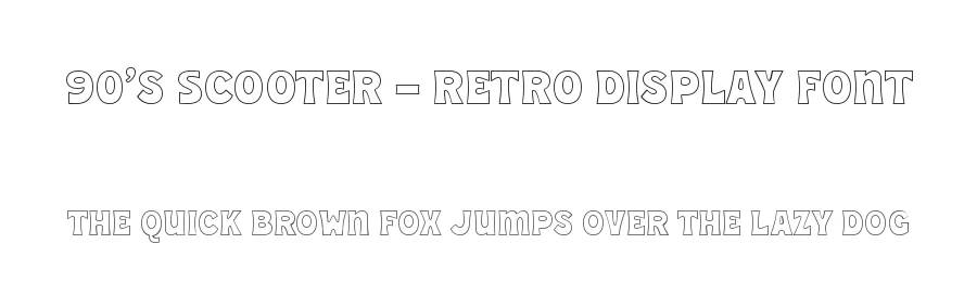 90’s Scooter – Retro Display Font by Almarkhatype — Display Font