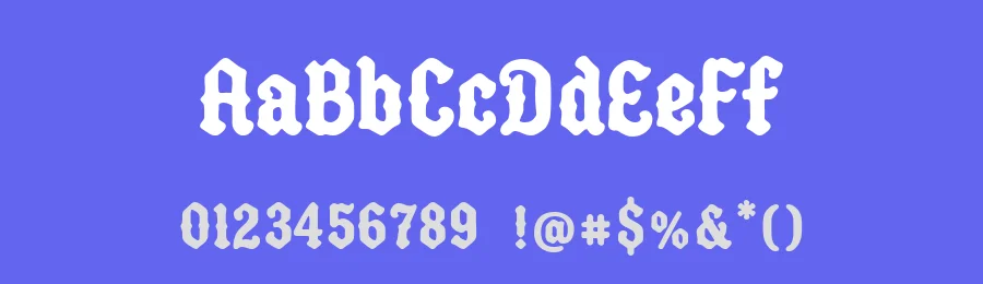 Aaksaraan Dreadmoor Font by Eko Kurniawan — Blackletter Font — thumbnail 3