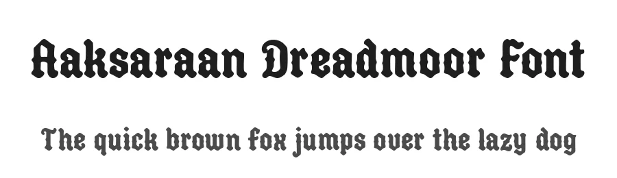 Aaksaraan Dreadmoor Font by Eko Kurniawan — Blackletter Font