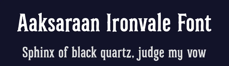 Aaksaraan Ironvale Font by Eko Kurniawan — Display Font — thumbnail 2