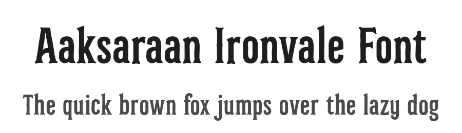 Aaksaraan Ironvale Font by Eko Kurniawan — Display Font