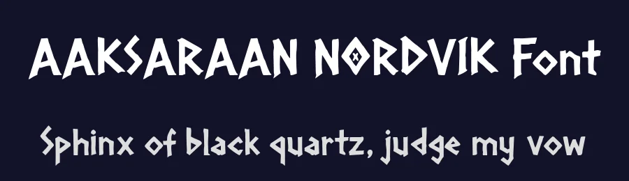 AAKSARAAN NORDVIK Font by Eko Kurniawan — Decorative Font — thumbnail 2