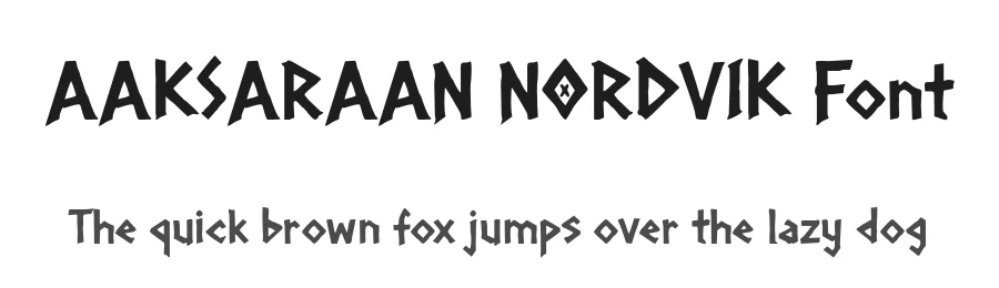 AAKSARAAN NORDVIK Font by Eko Kurniawan — Decorative Font