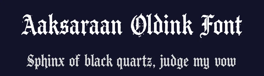 Aaksaraan Oldink Font by Eko Kurniawan — Blackletter Font — thumbnail 2