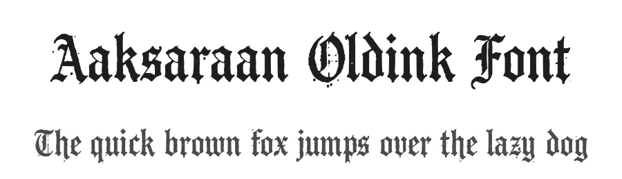 Aaksaraan Oldink Font by Eko Kurniawan — Blackletter Font