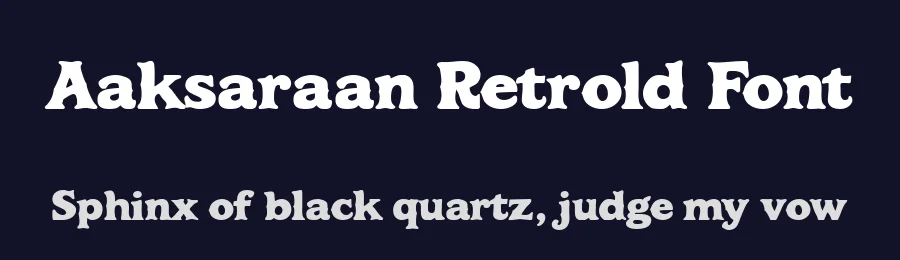 Aaksaraan Retrold Font by Eko Kurniawan — Display Font — thumbnail 2