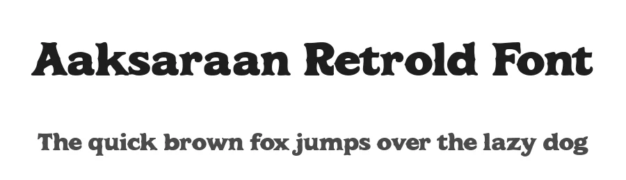 Aaksaraan Retrold Font by Eko Kurniawan — Display Font