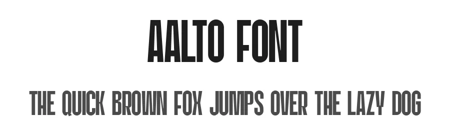 Aalto Font by iframe design studio — Sans Serif Font