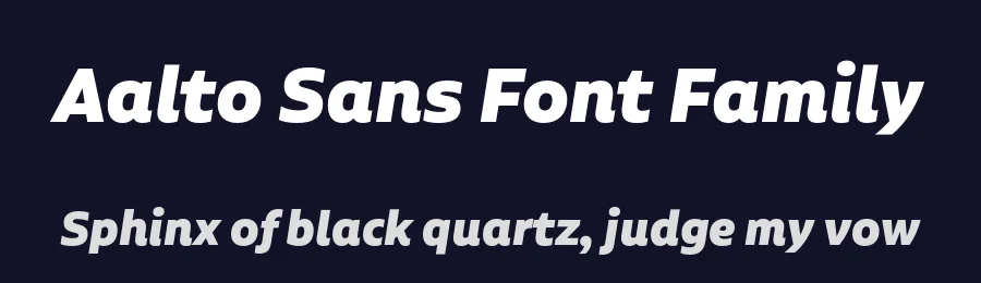 Aalto Sans Font Family by Aalto Sans Font — Sans Serif Font — thumbnail 2
