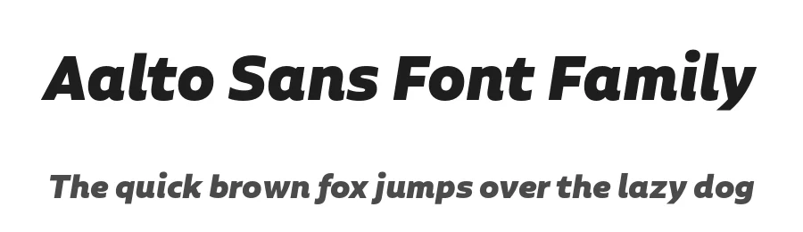 Aalto Sans Font Family by Aalto Sans Font — Sans Serif Font