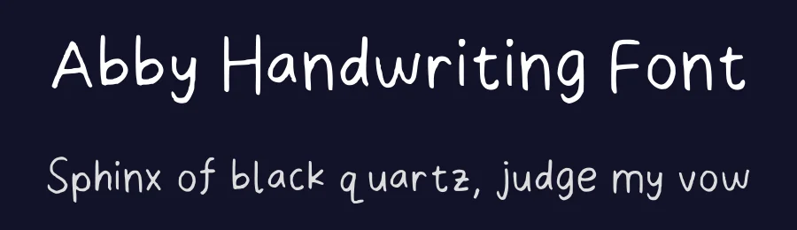 Abby Handwriting Font by dnocturnals — Script Handwritten Font — thumbnail 2