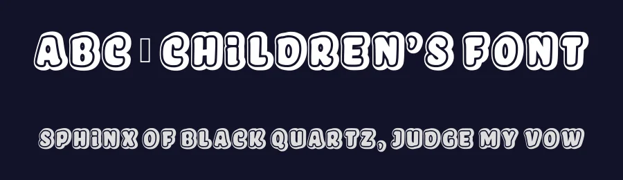 Abc – Children’s Font by anamalmusyaffaCreative — Decorative Font — thumbnail 2