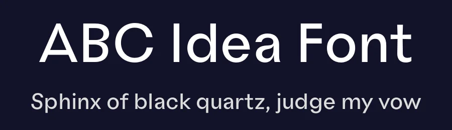 ABC Idea Font by Alphabets by Chileans (A.B.C.) — Sans Serif Font — thumbnail 2
