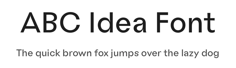 ABC Idea Font by Alphabets by Chileans (A.B.C.) — Sans Serif Font