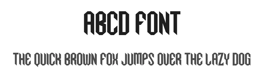 Abcd Font by Funtype — Display Font