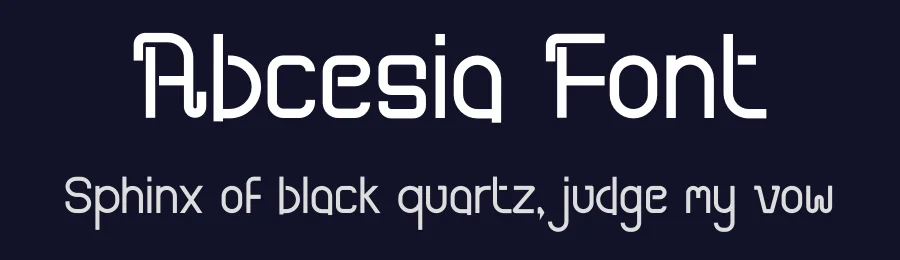 Abcesia Font by Ismunandar Rambe — Display Font — thumbnail 2