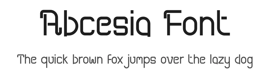 Abcesia Font by Ismunandar Rambe — Display Font