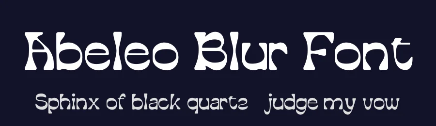 Abeleo Blur Font by craftsupplyco — Display Font — thumbnail 2