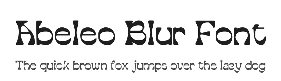 Abeleo Blur Font by craftsupplyco — Display Font