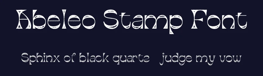 Abeleo Stamp Font by craftsupplyco — Display Font — thumbnail 2