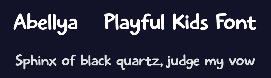 Abellya – Playful Kids Font by letterhanna — Decorative Font — thumbnail 2