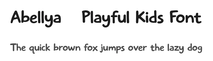 Abellya – Playful Kids Font by letterhanna — Decorative Font