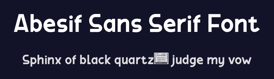 Abesif Sans Serif Font by twinletter — Sans Serif Font — thumbnail 2