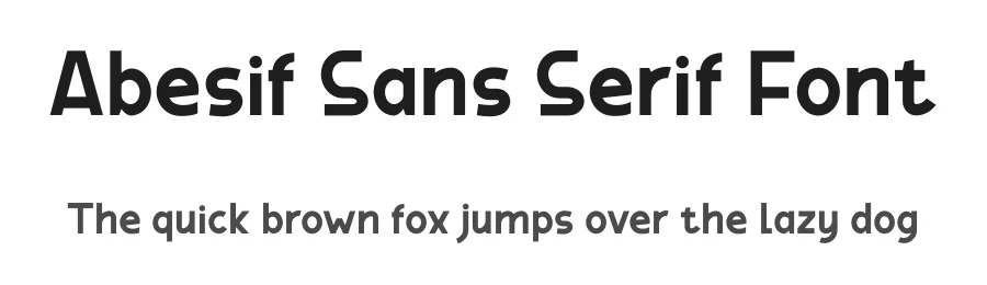 Abesif Sans Serif Font by twinletter — Sans Serif Font