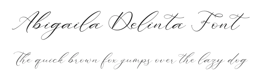 Abigaila Delinta Font by letterfabric — Script Handwritten Font