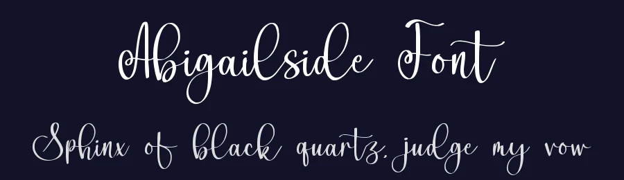 Abigailside Font by qwrtype — Script Handwritten Font — thumbnail 2
