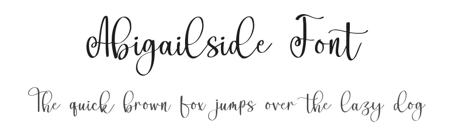 Abigailside Font by qwrtype — Script Handwritten Font
