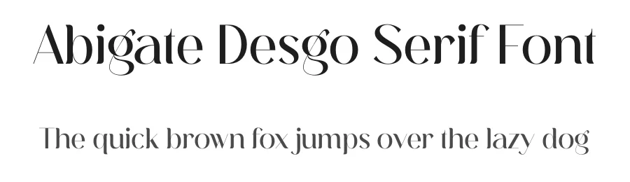 Abigate Desgo Serif Font by Storytype — Serif Font