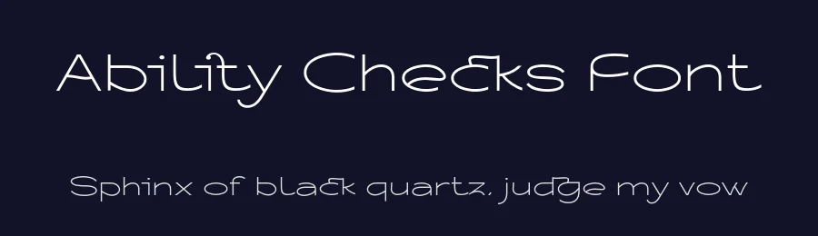 Ability Checks Font by 177Studio — Sans Serif Font — thumbnail 2