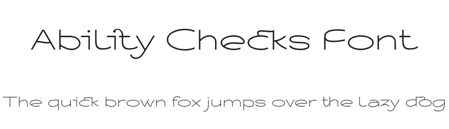 Ability Checks Font by 177Studio — Sans Serif Font